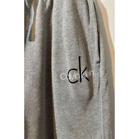 Calvin Klein Men’s Gray Joggers Sweatpants Size M — Drawstring CK Logo - Picture 3 of 5